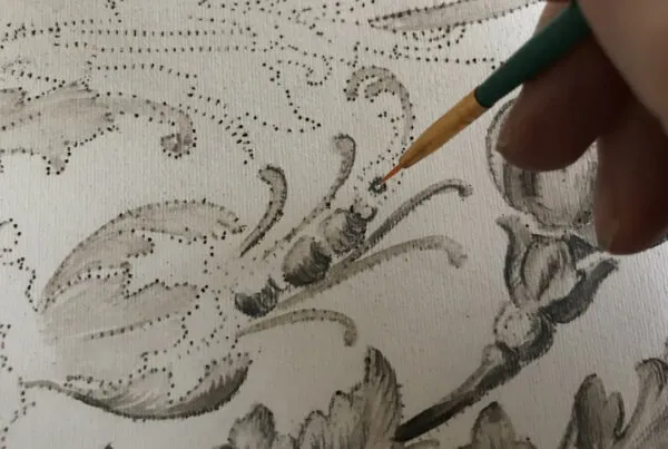 pouncing decorative technique